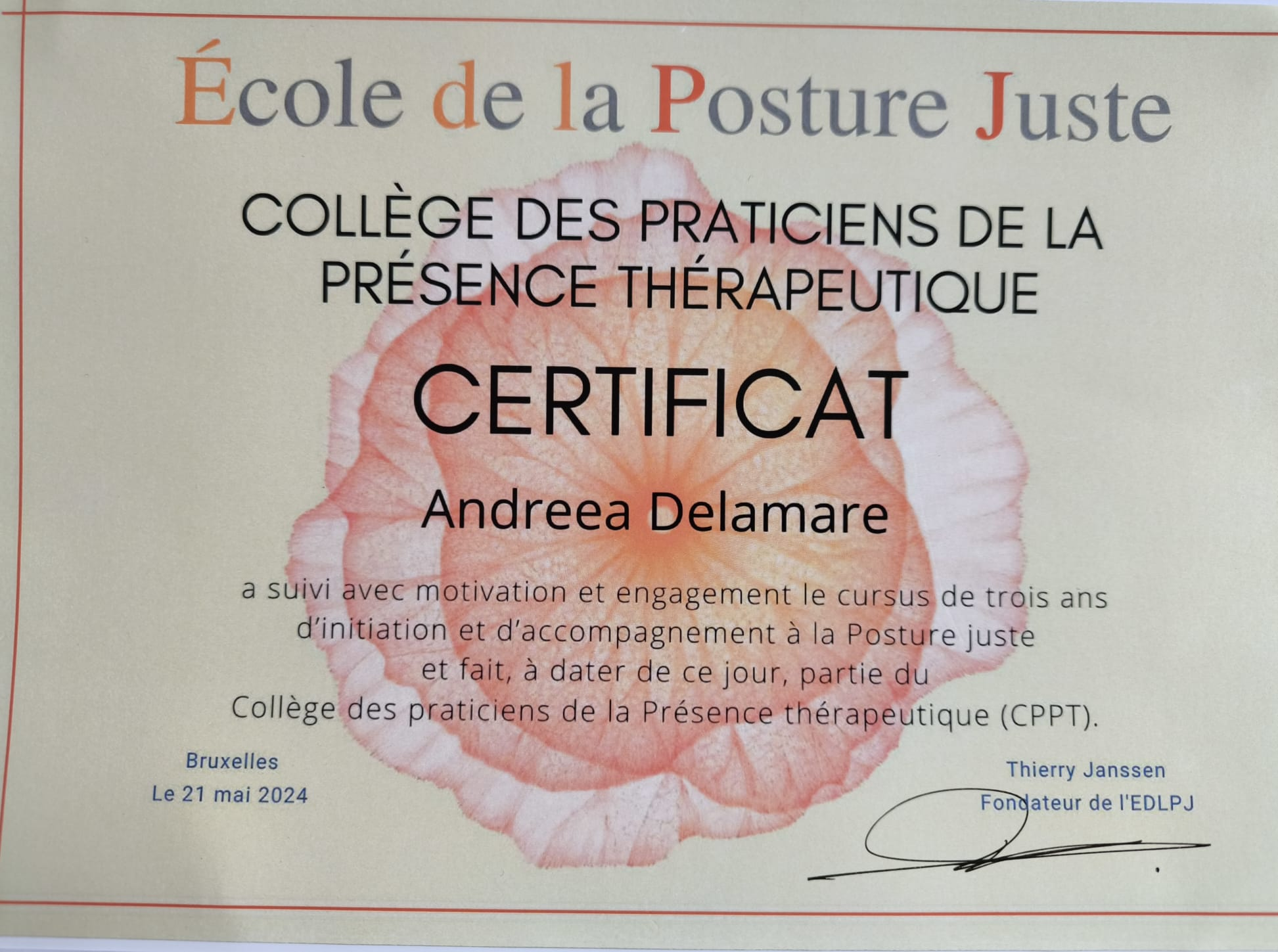 Collège des Praticiens de la Présence Thérapeutique